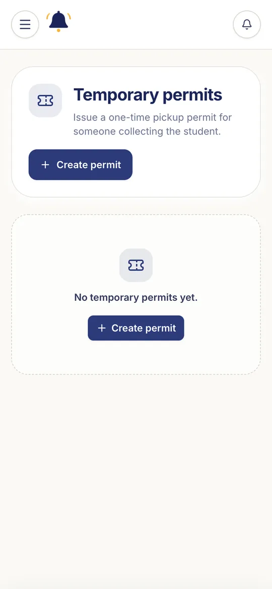 Your temporary permits