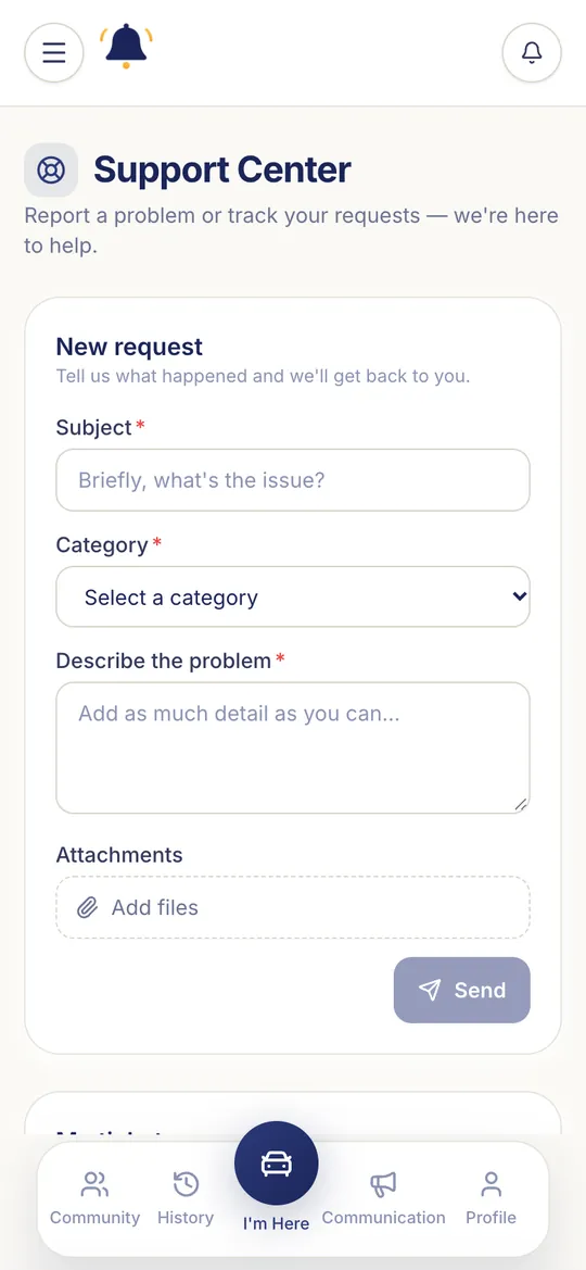 Support Center
